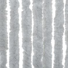 Vidaxl Závěs proti hmyzu šedý 100 x 230 cm žinylka
