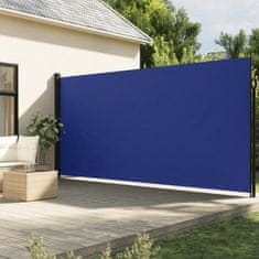 Greatstore Zatahovací boční markýza modrá 200 x 500 cm