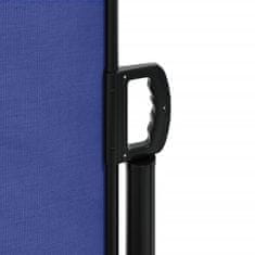 Greatstore Zatahovací boční markýza modrá 100 x 300 cm