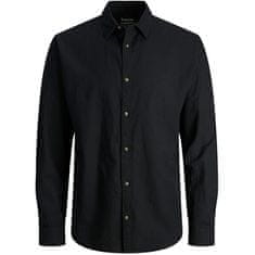 Jack&Jones Pánská košile JJESUMMER Comfort Fit 12248384 Black (Velikost L)