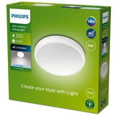 Philips Philips DORIS venkovní přisazené LED svítidlo 1x6W 600lm 4000K 22cm IP54, bílé