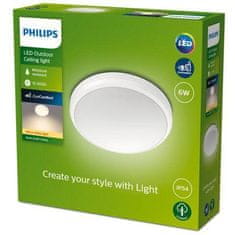 Philips Philips DORIS venkovní přisazené LED svítidlo 1x6W 600lm 2700K 22cm IP54, bílé