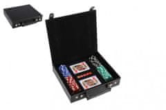 Teddies Poker sada 100 ks + karty + kostky v kufříku 