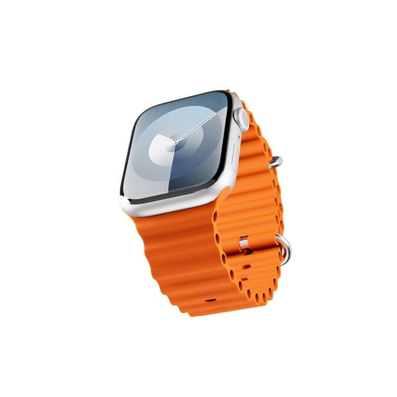 Levně EPICO Ocean pásek pro Apple Watch 42/44/45/49 63418101800001 - oranžový