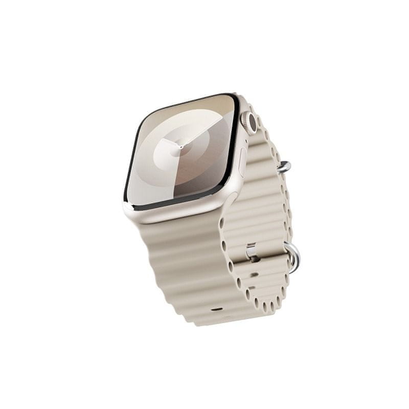 Levně EPICO Ocean pásek pro Apple Watch 42/44/45/49 63418101100001 - slonovinový