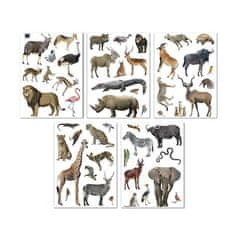 Apli Samolepka "Stickers", zvířata savany, odstranitelné, 50 ks, 19427