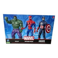 Avengers Avengers - Sada 3 Figurek 24cm - Hulk, Spiderman,Captain America.