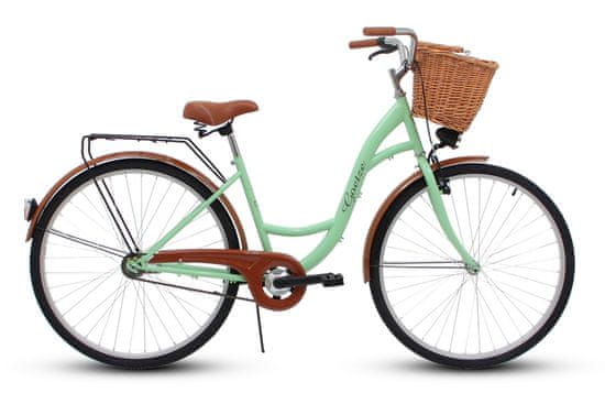 Goetze Eco dámské jízdní kolo, kola 28”, výška 160-185 cm, 1-rychlostní, Pistácia