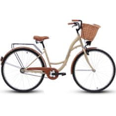 Goetze Eco dámské jízdní kolo, kola 28”, výška 160-185 cm, 1-rychlostní, Cappucino
