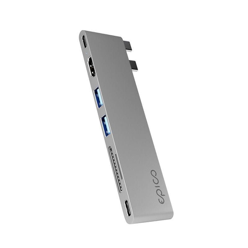Levně EPICO 7v1 Pro Hub s 8K a USB-C konektorem 9915111900104 - vesmírně šedý
