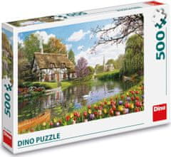 Dino Puzzle Chata u vody 500 dílků