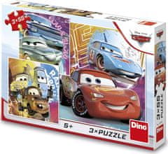 Dino Puzzle Cars: kamarádii 3x55 dílků