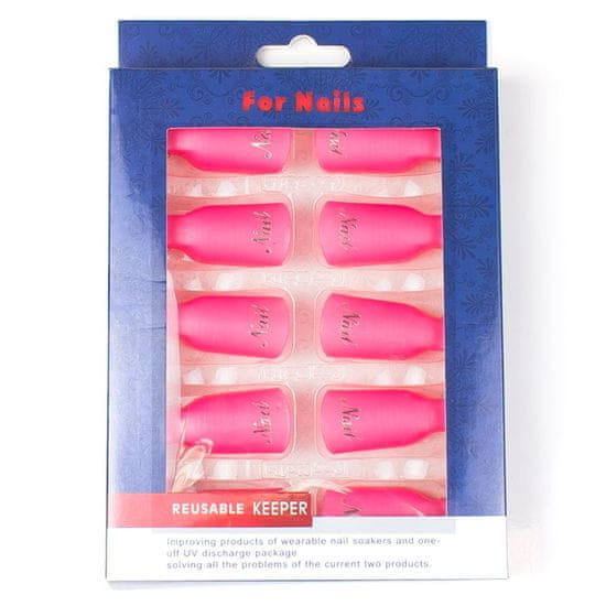 Nailee Klipy pro odstranění gel laku z nehtů 10 ks růžové