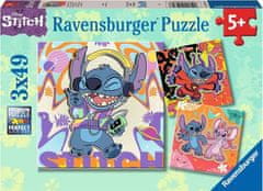 Ravensburger Puzzle Disney: Stitch 3x49 dílků