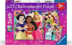 Ravensburger Puzzle Disney: Princezny z pohádek 3x49 dílků