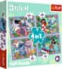 Puzzle Lilo&Stitch: Bláznivý den 4v1 (35,48,54,70 dílků)