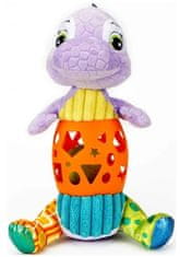 BalibaZoo Plyšová hračka s chrastítkem - Dinosaurus Bendy, lila