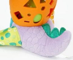 BalibaZoo Plyšová hračka s chrastítkem - Dinosaurus Bendy, lila