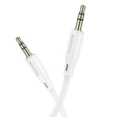 Borofone Audio kabel BL18 jack 3,5 mm na jack 3,5 mm bílý