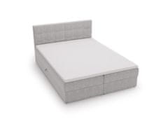 Veneti Čalouněná postel 180x200 ELSIE 2 s úložným prostorem - bílá