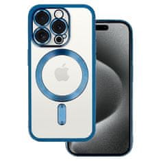 TopQ Pouzdro Metallic MagSafe pro iPhone 15 Blue
