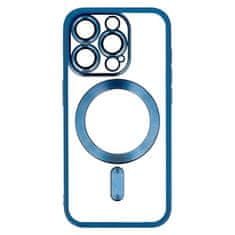 TopQ Pouzdro Metallic MagSafe pro iPhone 15 Blue