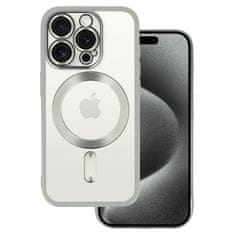 TopQ Pouzdro Metallic MagSafe pro iPhone 11 Pro Max Silver