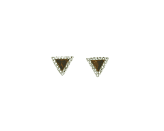 Artur Art & Nature náušnice trojúhelníček s dříkem ocel Crystal
