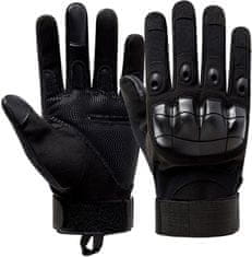 Camerazar Pánské taktické vojenské rukavice pro přežití, dotykové, materiál nylon a karbonová vlákna, velikost XL