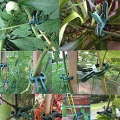 Netscroll Sponky na upevnění rostlin, užitečné a odolné svorky pro vzpřímený růst, venku nebo uvnitř, podpora pro rajčata, okurky, orchideje, růže, dvě velikosti, (20 kusů), ClampsGarden