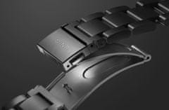 UNIQ OSTA Náramek z nerezové oceli pro Apple Watch 49/45/44/42 mm, černá