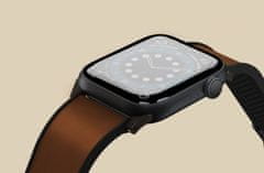 UNIQ Kožený vodotěsný řemínek pro Apple Watch 49/45/44/42 mm, hnědý