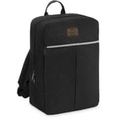 ZAGATTO | Černý cestovní batoh, letadlo, 40x20x25, ZG834