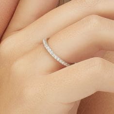 Brosway Třpytivý stříbrný prsten Fancy Infinite White FIW74 (Obvod 50 mm)