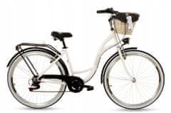 Goetze Mood dámské jízdní kolo, kola 28”, výška 160-185 cm, 7-rychlostní, Bílo-černý