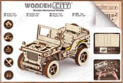 Wooden city 3D puzzle Terénní vůz - džíp 4x4, 570 dílků