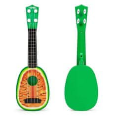 LEBULA Ukulele kytara pro děti, čtyřstrunná, vodní meloun