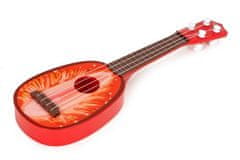 LEBULA Ukulele kytara pro děti, čtyřstrunná, jahoda