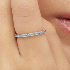 Brosway Třpytivý stříbrný prsten Fancy Freedom Blue FFB65 (Obvod 54 mm)