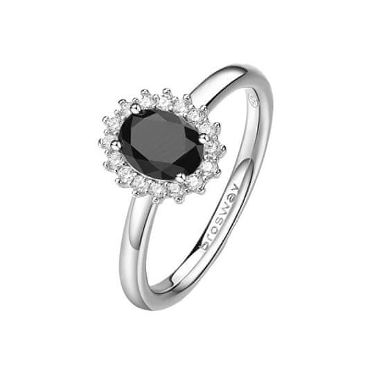 Brosway Elegantní stříbrný prsten Fancy Mystery Black FMB75