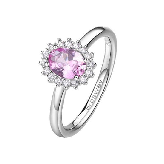 Brosway Elegantní stříbrný prsten Fancy Vibrant Pink FVP73