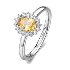 Brosway Elegantní stříbrný prsten Fancy Energy Yellow FEY65 (Obvod 54 mm)