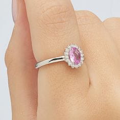 Brosway Elegantní stříbrný prsten Fancy Vibrant Pink FVP73 (Obvod 52 mm)