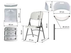 TENTino Odolná skládací židle VOLHA - TOP produkt, super odolnost