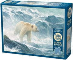 Cobble Hill Puzzle Lední medvěd na lovu lososů - XXL PUZZLE