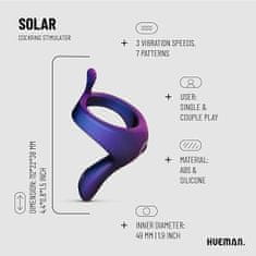 Hueman Hueman Solar, kroužek na penis a strap-on vibrátor