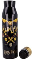 CurePink Nerezová láhev na pití Harry Potter: Famfrpál (objem 580 ml)