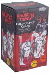 CurePink Proměňovací sklenice Stranger Things: Eleven (objem 450 ml)