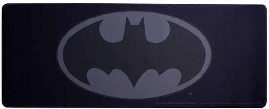 CurePink Herní podložka na stůl DC Comics: Batman Logo (80 x 40 cm)