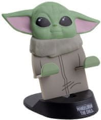 CurePink Držák na mobil The Mandalorian: Baby Yoda (výška 11,5 cm)